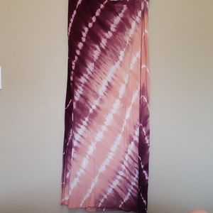 NWOT tie dye maxi skirt, size XL